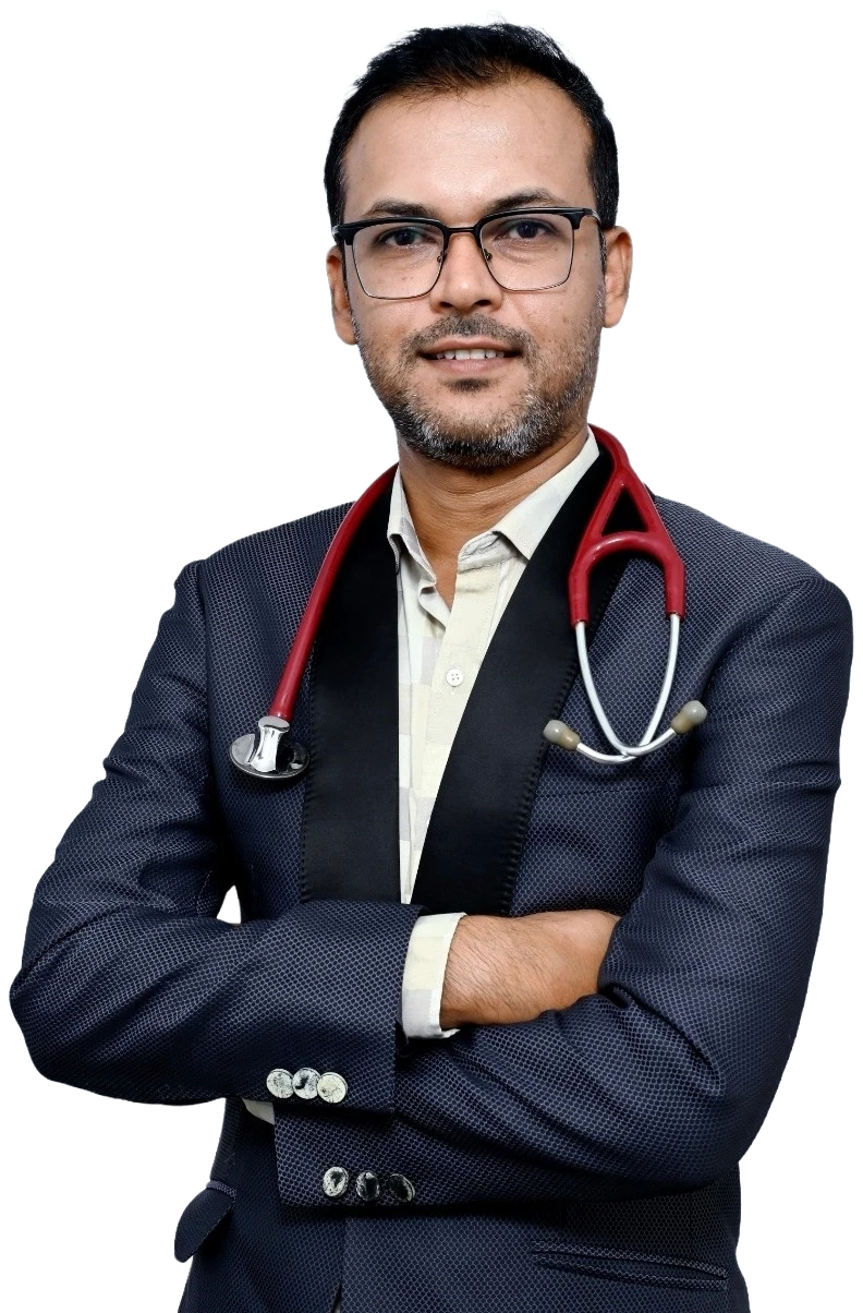 Dr. Balakrishna A. Consulting a Patient — Gastroenterologist at Siddaganga Hospital, Tumakuru