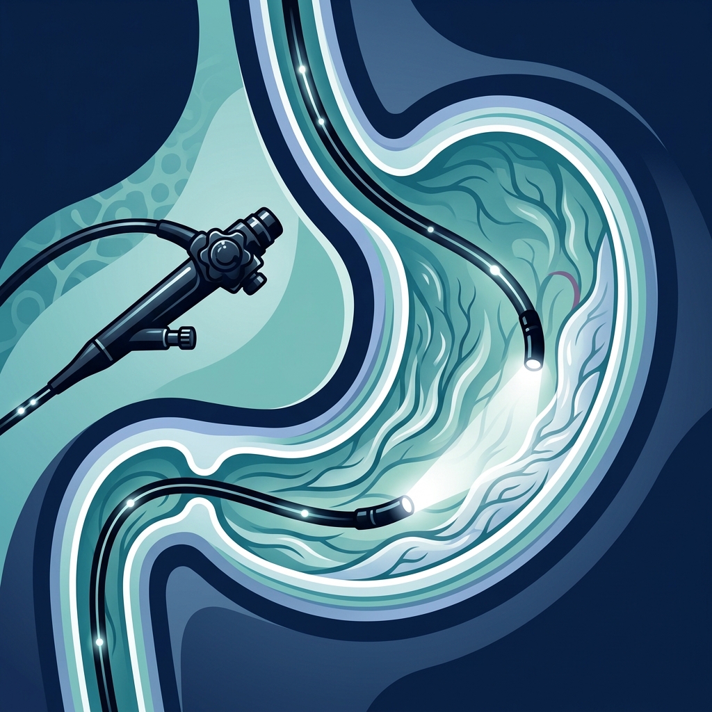 Endoscopy Medical Illustration