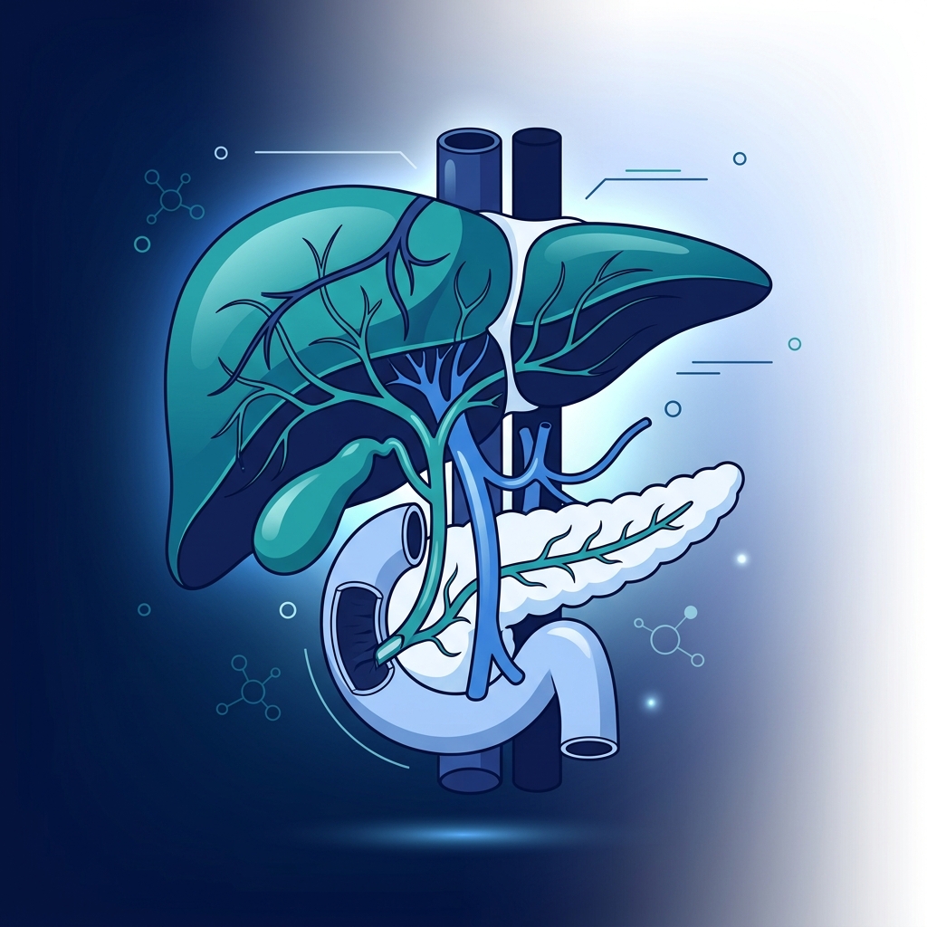 Liver Hepatology Medical Illustration