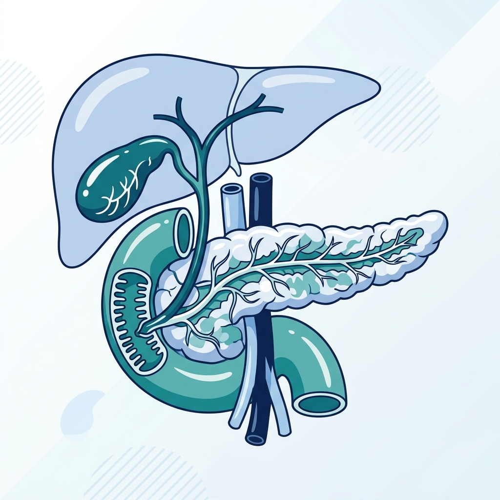Pancreas and Pancreatic Disorders Medical Illustration